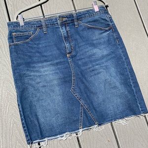 Jean pencil skirt